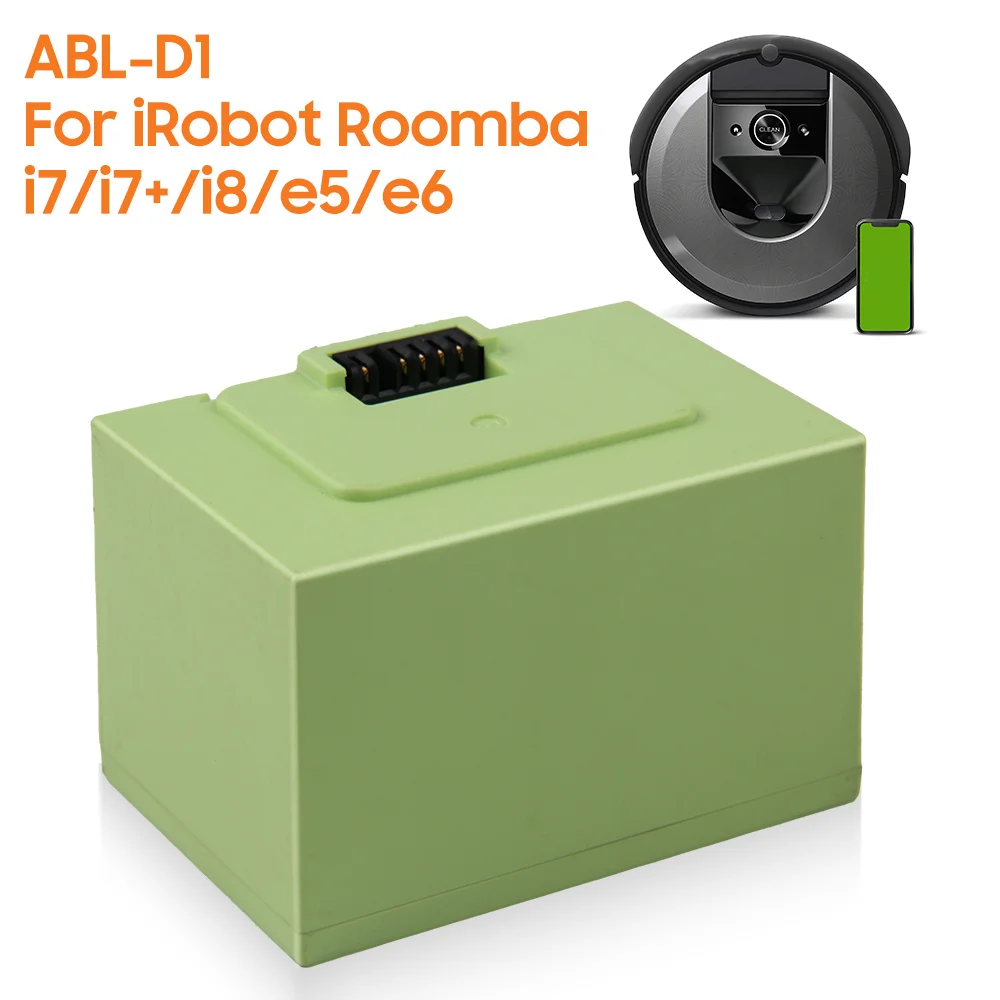 

Original Replacement Battery ABL-D1 For iRobot Roomba i7 i7+ i8 e5 e6 i7550 5150 e6198 i755020 i7158 Authentic Battery 1800mAh