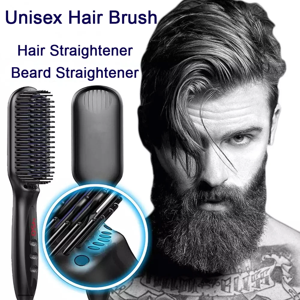 Beard Straightener Hair Brush Hot Comb Fast Heat Comb Anti-static Beard Comb Magic Straightening Iron Hair Curler Hairstyler
Beard Straightener Hair Brush Hot Comb Fast Heat Comb Anti-static Beard Comb Magic Straightening Iron Hair Curler Hairstyler