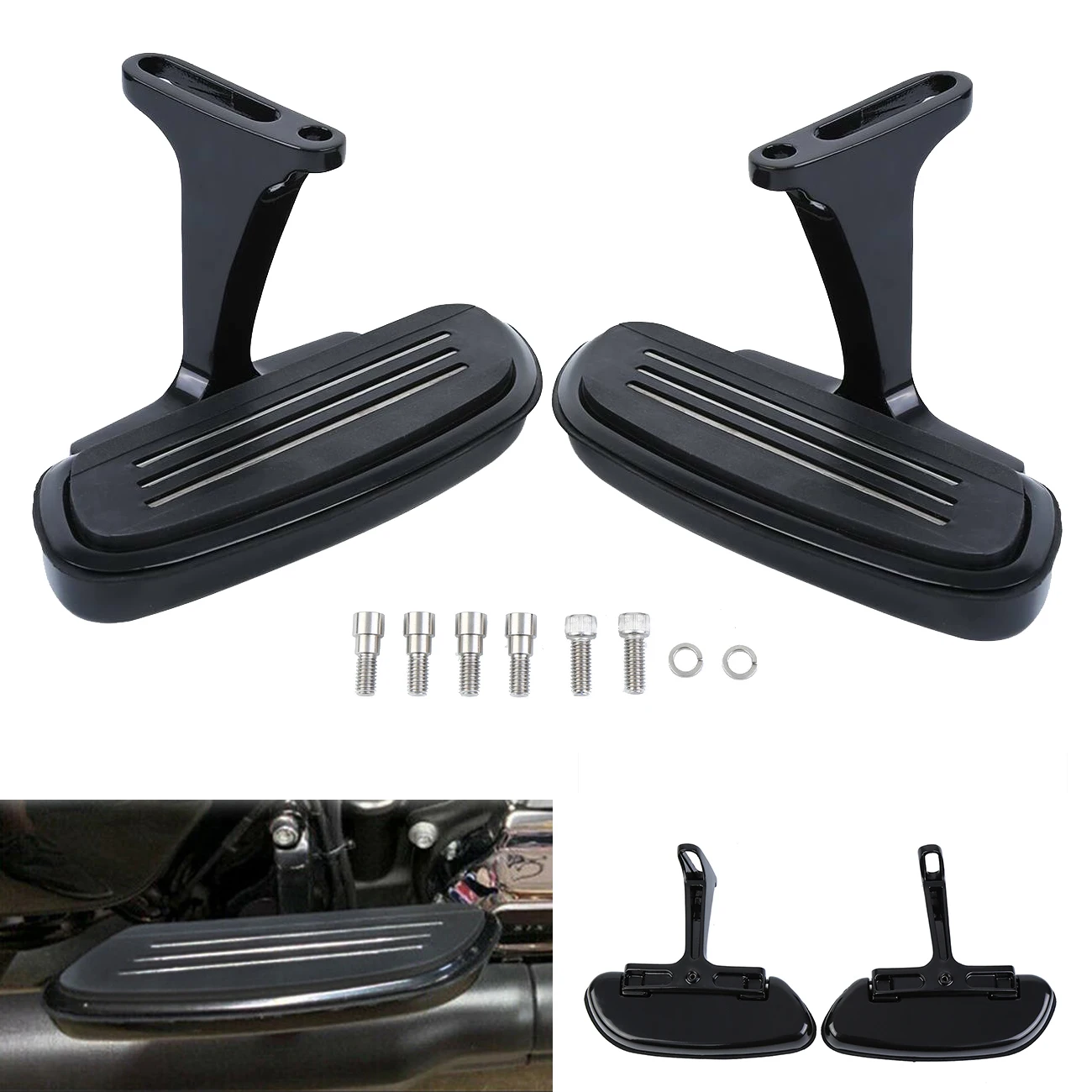 Honhill Motorcycle Front Driver Rider Rubber Footrests Footpegs For Harley Harley Touring 1993 1994 1995 1996 1997 1998-2020
Honhill Motorcycle Front Driver Rider Rubber Footrests Footpegs For Harley Harley Touring 1993 1994 1995 1996 1997 1998-2020