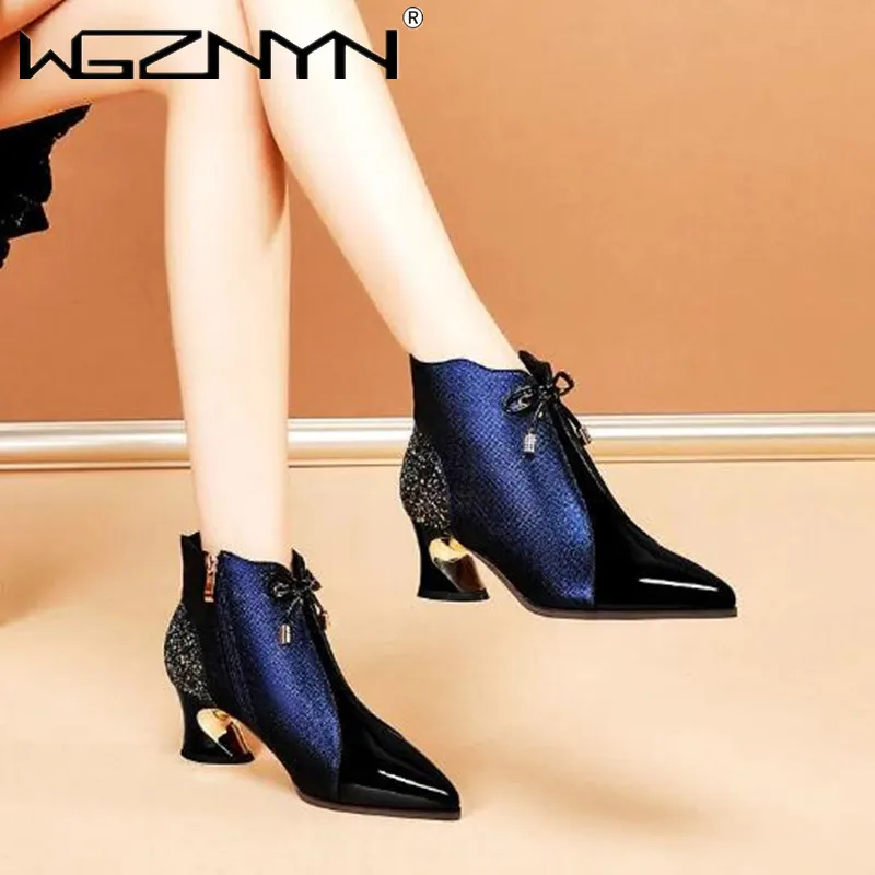 Hot Sale High Heels Dress Party Shoes Women Pointed Toe Bowknot Sequins Autumn Winter Ankle Boots Woman Shoes High Heels Sexy
Hot Sale High Heels Dress Party Shoes Women Pointed Toe Bowknot Sequins Autumn Winter Ankle Boots Woman Shoes High Heels Sexy