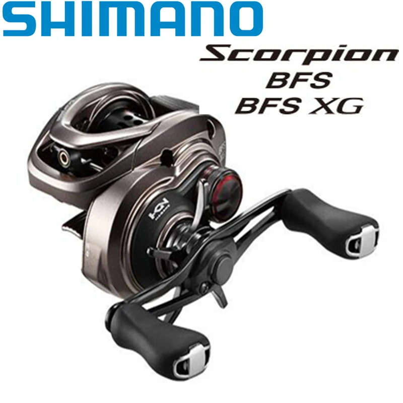 Оригинальная Рыболовная катушка SHIMANO SCORPION BFS XG 6 3: 1/8.2:1 Передаточное отношение 7 + 1