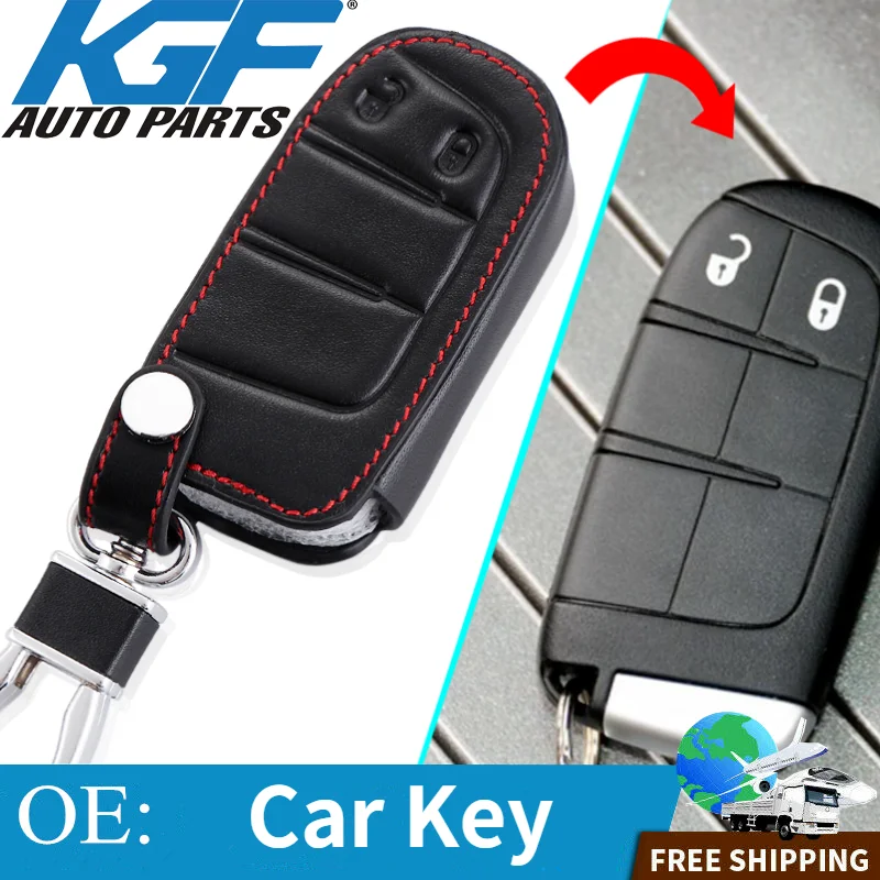 Car Styling. Leather Car Key Cover Key Case for Jeep Grand Cherokee Renegade Chrysler 300C Fiat Freemont Auto accessories
Car Styling. Leather Car Key Cover Key Case for Jeep Grand Cherokee Renegade Chrysler 300C Fiat Freemont Auto accessories