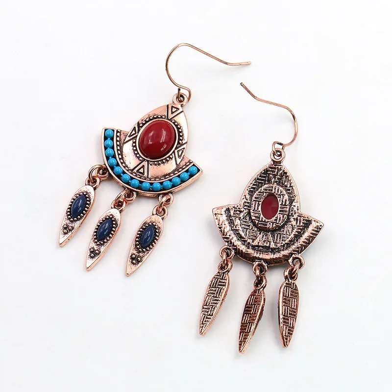Ethnic Tribal Hat Shape Tassel Earring Red/Blue Waterdrop Beads Antique Champagne/Silver Women Bohemian Earrings Jewelry
Ethnic Tribal Hat Shape Tassel Earring Red/Blue Waterdrop Beads Antique Champagne/Silver Women Bohemian Earrings Jewelry