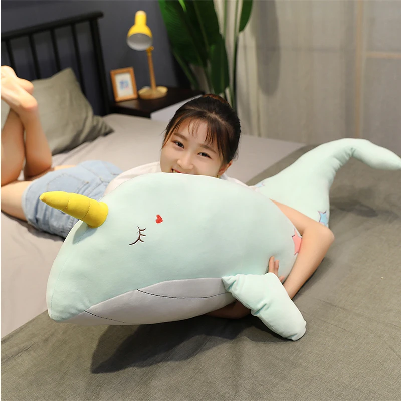 Giant Plush Narwhal Toys kawaii Stuffed Fish Doll Unicorn Whale Pillow Kids Toys Christmas Birthday Gift For Children Girlfriend
Giant Plush Narwhal Toys kawaii Stuffed Fish Doll Unicorn Whale Pillow Kids Toys Christmas Birthday Gift For Children Girlfriend