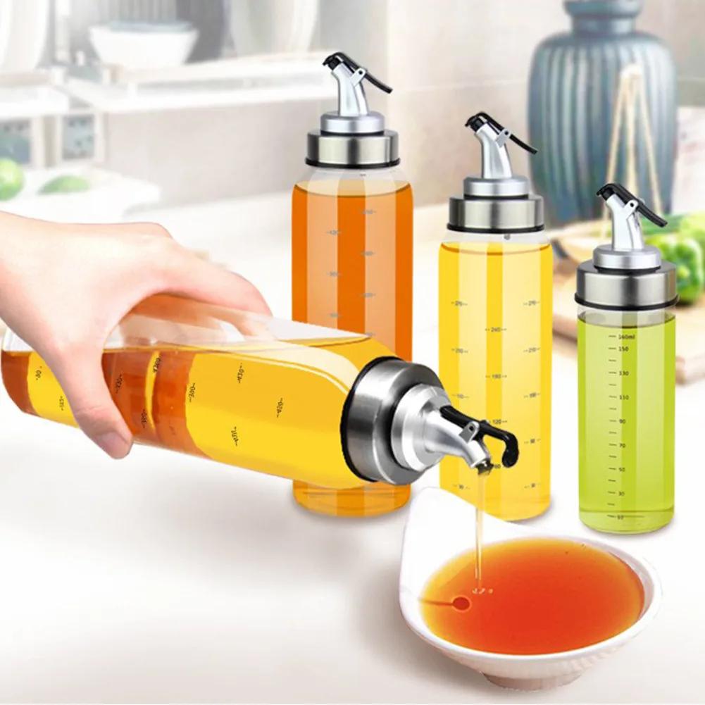 Kitchen Oil Bottle Glass Stainless Steel Kitchen Leak-proof Soy Sauce Vinegar Cruet Storage Dispenser Seasoning Kitchen Tools
Kitchen Oil Bottle Glass Stainless Steel Kitchen Leak-proof Soy Sauce Vinegar Cruet Storage Dispenser Seasoning Kitchen Tools