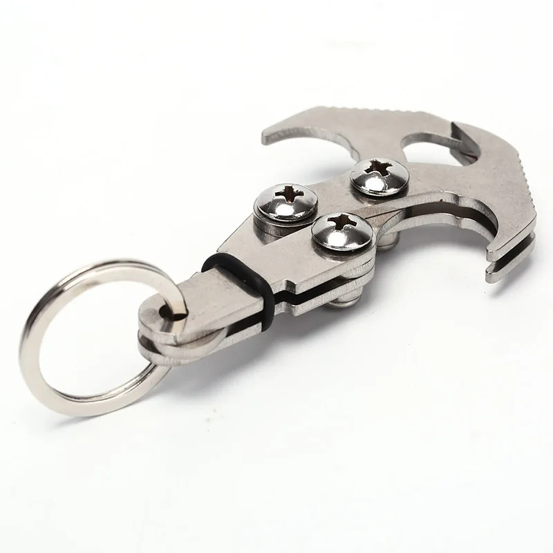 Carabiners Gravity Hook Keychains Multifunctional Stainless Steel Survival Outdoor Magnetic Folding Grappling Hook Climbing Claw
Carabiners Gravity Hook Keychains Multifunctional Stainless Steel Survival Outdoor Magnetic Folding Grappling Hook Climbing Claw