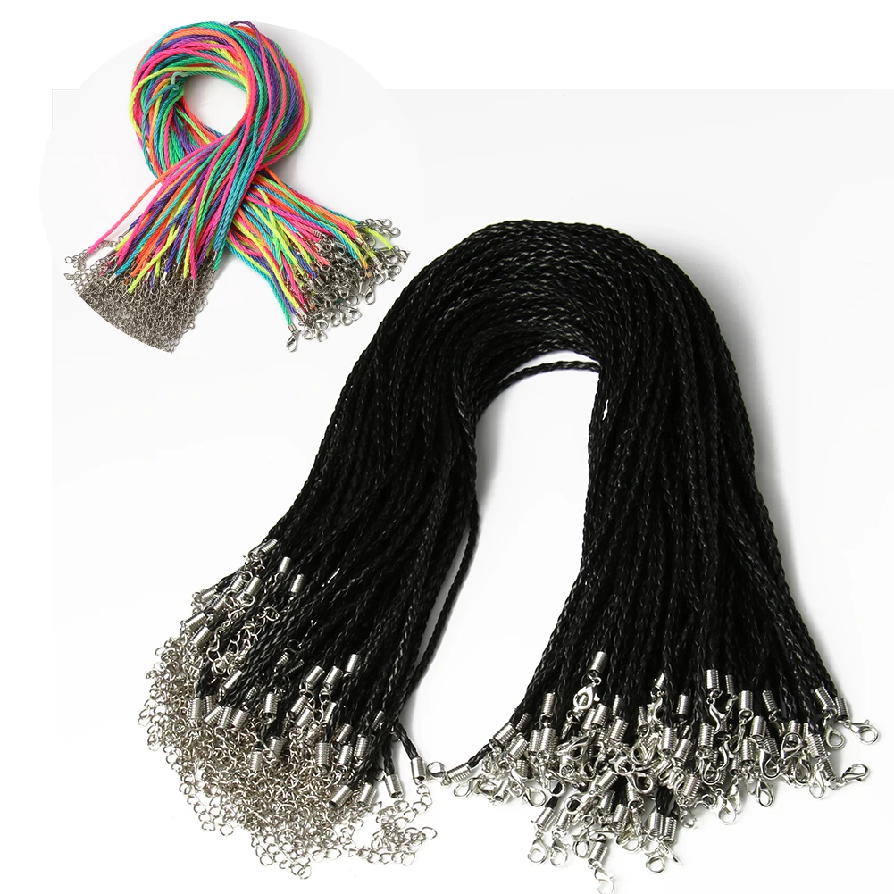 10pcs/lot DIY Handmade Adjustable Braided Leather Rope With Lobster Clasp For Jewelry Making Findings DIY Necklaces Bracelets
10pcs/lot DIY Handmade Adjustable Braided Leather Rope With Lobster Clasp For Jewelry Making Findings DIY Necklaces Bracelets