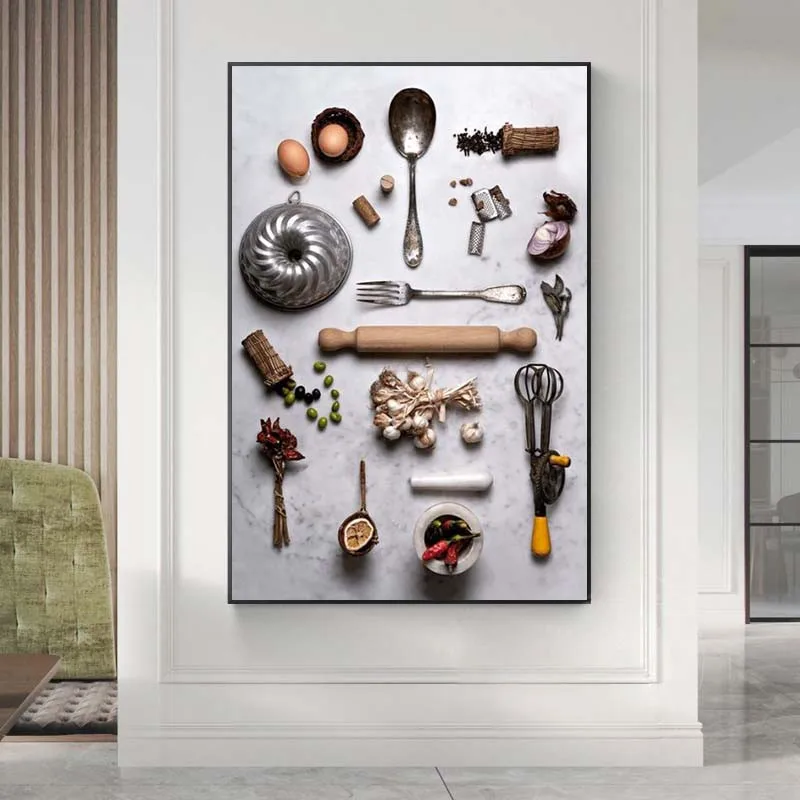 Kitchen Ware Bowl and Spoon Home Decor Posters and Prints Tableware Canvas Painting On Wall Art Pictures For Kitchen Room Decor
Kitchen Ware Bowl and Spoon Home Decor Posters and Prints Tableware Canvas Painting On Wall Art Pictures For Kitchen Room Decor