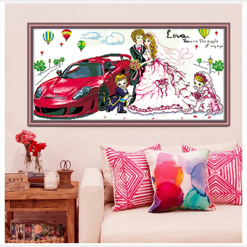 SNA Wedding Needlework Cross Stitch Sets for Embroidery Kits Precise Printed Factory Sale Counted Cross-Stitching for home gift
SNA Wedding Needlework Cross Stitch Sets for Embroidery Kits Precise Printed Factory Sale Counted Cross-Stitching for home gift