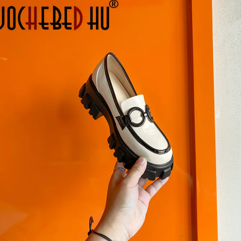 【JOCHEBED HU】Fashion Casual Shoes Women New Autumn Round Toe Color Matching Comfortable Soft Mid-heel Increased Leather Shoes
【JOCHEBED HU】Fashion Casual Shoes Women New Autumn Round Toe Color Matching Comfortable Soft Mid-heel Increased Leather Shoes