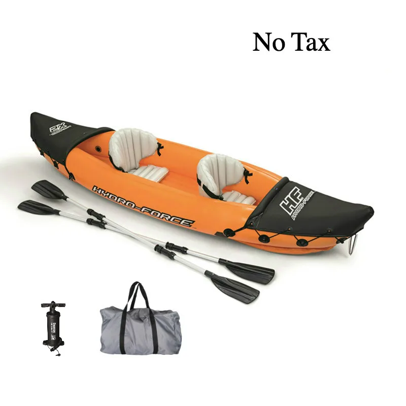 

JOYLIVE надувной каяк, рыболовная лодка, портативный водный спорт, лопастной насос и сумка для 2 человек, размер 321X88 см, оранжевый 2021