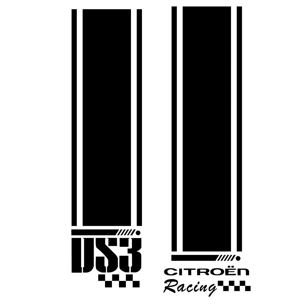 

for citroen DS3 bonnet stripes decals stickers graphics car stickers tu-887988