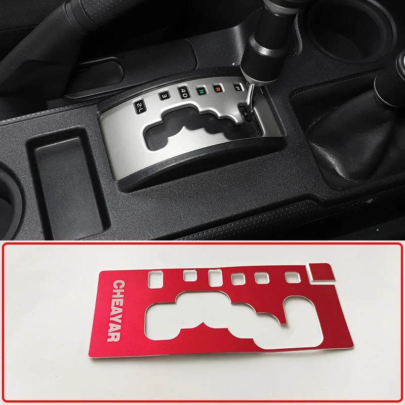 For Toyota FJ Cruiser 2007-2021 Car styling Aluminum Car Center Console Shift Gear Panel Trim Frame Cover Car Interior Accessory
For Toyota FJ Cruiser 2007-2021 Car styling Aluminum Car Center Console Shift Gear Panel Trim Frame Cover Car Interior Accessory