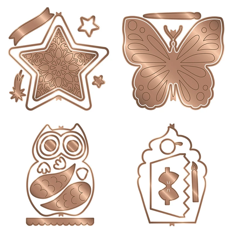 Металлические Вырубные штампы в виде бабочки/звезды/торта/Совы, трафареты для рукоделия, скрапбукинга, альбома, фотографий, искусственная в...
Металлические Вырубные штампы в виде бабочки/звезды/торта/Совы, трафареты для рукоделия, скрапбукинга, альбома, фотографий, искусственная в...