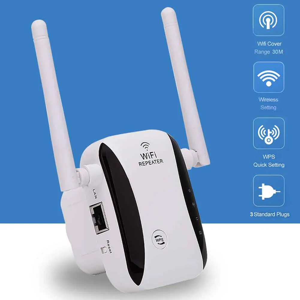 300Mbps WiFi Booster Signal Amplifier High Speed Wireless Repeater Range Extender Home Portable Router Network Access Point 2.4G
300Mbps WiFi Booster Signal Amplifier High Speed Wireless Repeater Range Extender Home Portable Router Network Access Point 2.4G