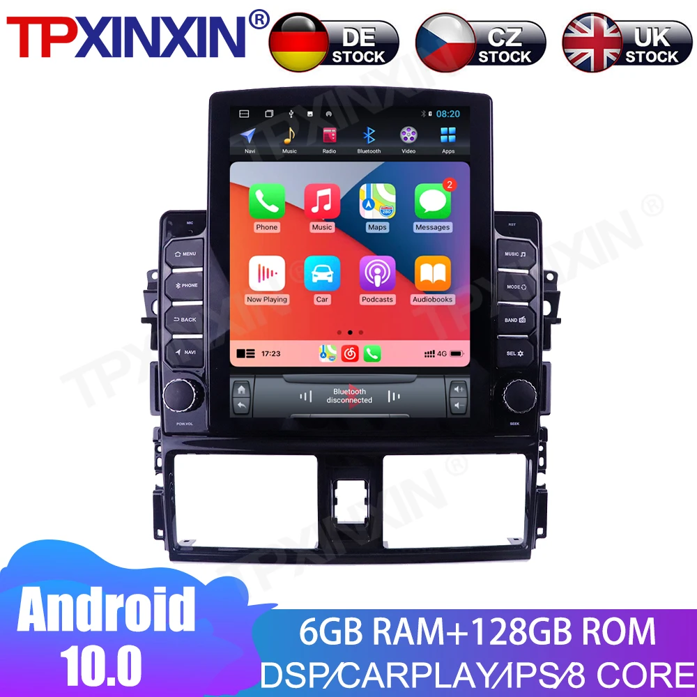 For Toyota Yaris Vios 2013-2016 Car Multimedia Radio Player Android 10.0 6+128G IPS Touch Screen Stereo Receiver GPS Navigation
For Toyota Yaris Vios 2013-2016 Car Multimedia Radio Player Android 10.0 6+128G IPS Touch Screen Stereo Receiver GPS Navigation
