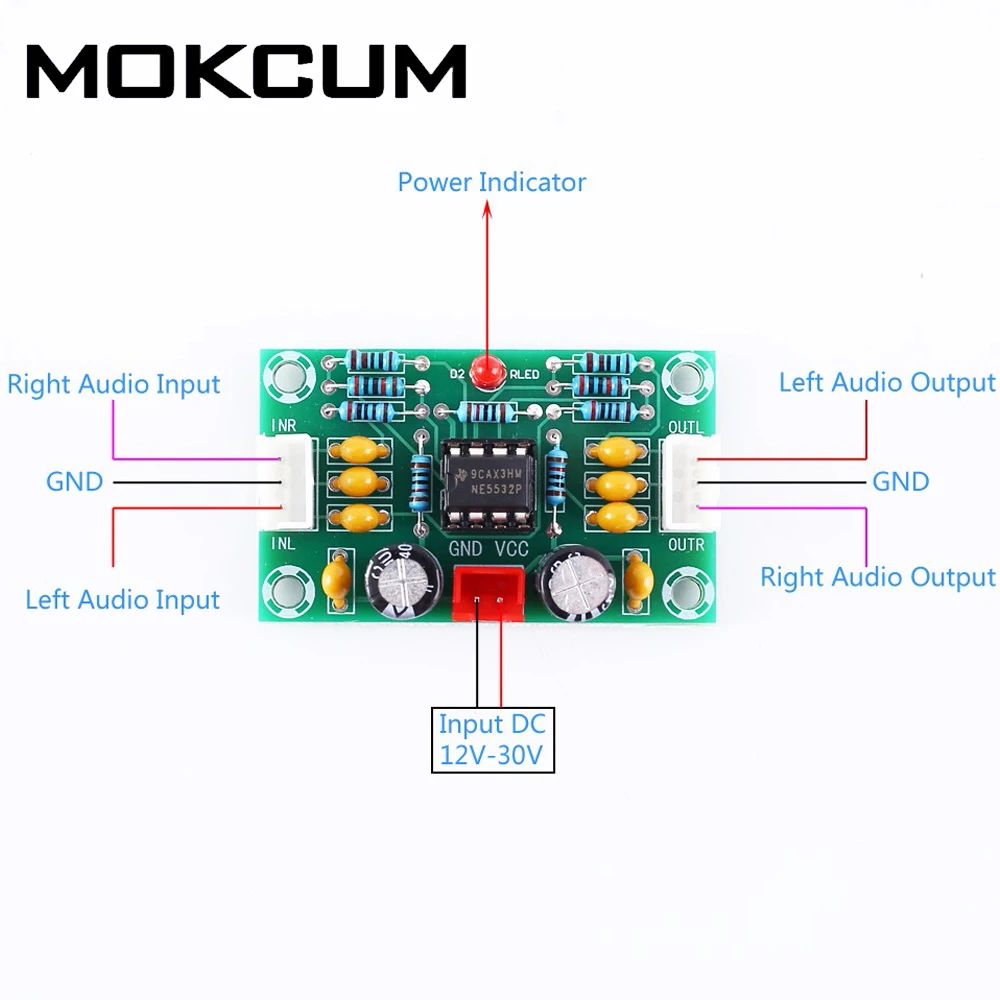 NE5532 Preamp Board Operational Pre-Amplifier Module Digital Audio Front Amplifier Board 5 Times Rate Wide Voltage
NE5532 Preamp Board Operational Pre-Amplifier Module Digital Audio Front Amplifier Board 5 Times Rate Wide Voltage