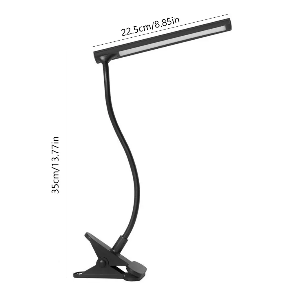 LED Clip On Table Lamp Flexible USB Reading Light Adjustable Eye Protection 3000K 6500K Clip Light With 30 Beads Black
LED Clip On Table Lamp Flexible USB Reading Light Adjustable Eye Protection 3000K 6500K Clip Light With 30 Beads Black