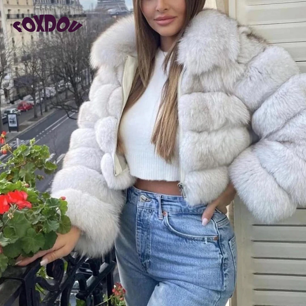 Women Luxury Mink Fur Top Furry Faux Fox Fur Jackets Short Sexy Fur Coats Lapel Fluffy Plush Thick Warm Overcoat Women Clothing
Women Luxury Mink Fur Top Furry Faux Fox Fur Jackets Short Sexy Fur Coats Lapel Fluffy Plush Thick Warm Overcoat Women Clothing