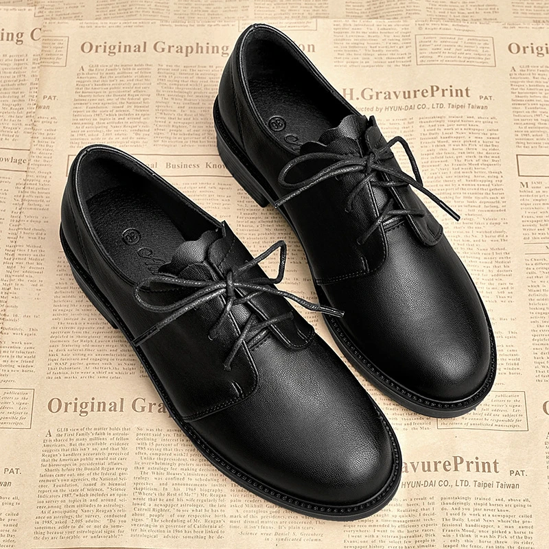MPD Spring New Thick-heel Professional Shoes Ladies Mid-heel White Leather Shoes with British Style Small Leather Shoes Women
MPD Spring New Thick-heel Professional Shoes Ladies Mid-heel White Leather Shoes with British Style Small Leather Shoes Women