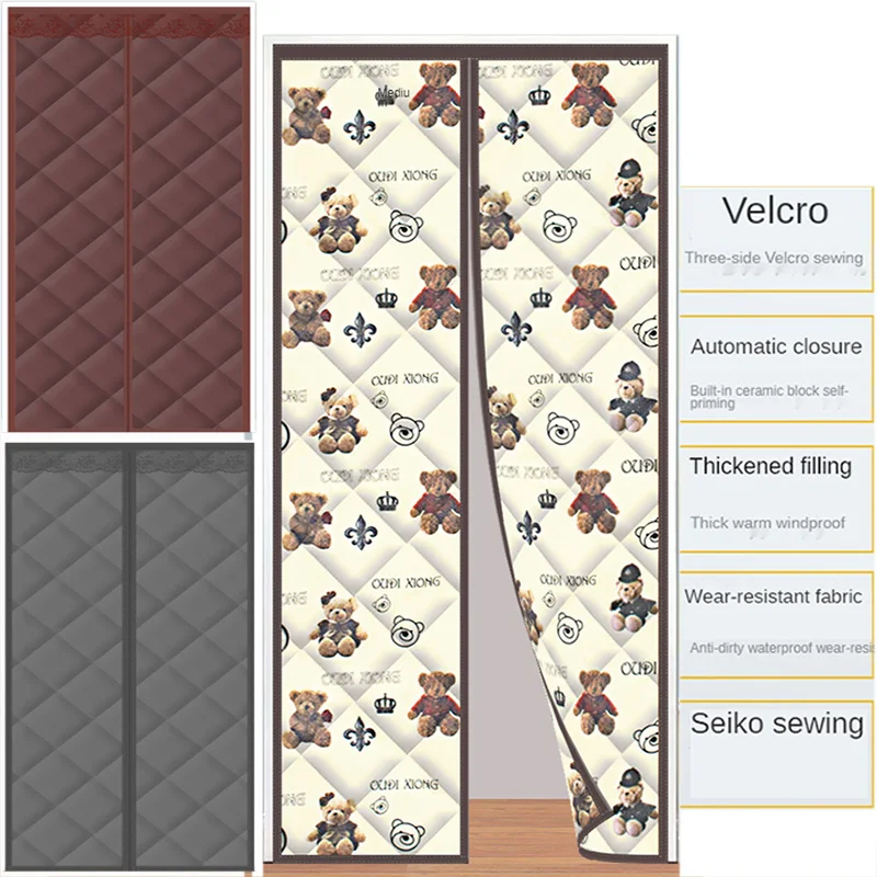 Cotton Door Curtain Air Conditioner Magnetic Curtain Hands-free Thickened Windshield Curtain Kitchen Automatic Closing Screen
Cotton Door Curtain Air Conditioner Magnetic Curtain Hands-free Thickened Windshield Curtain Kitchen Automatic Closing Screen