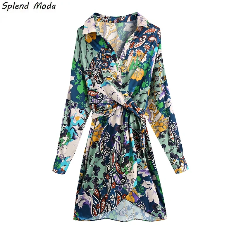 Splend Moda Autumn New Fashion Vintage Holiday Style Print Turn Down Collar Single Breasted Lace-Up Casual Dress Women Vestido
Splend Moda Autumn New Fashion Vintage Holiday Style Print Turn Down Collar Single Breasted Lace-Up Casual Dress Women Vestido