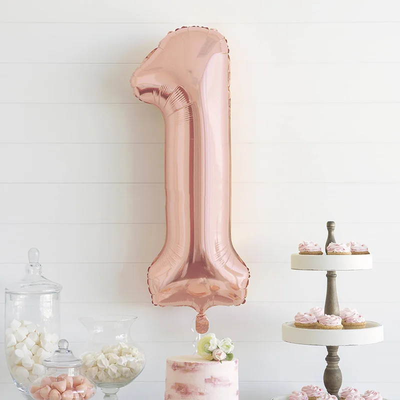 40Inch 0-9 Rose Gold Big Foil Birthday Balloons Helium Number Balloon Happy Birthday Wedding Party Decorations Figures Globos
40Inch 0-9 Rose Gold Big Foil Birthday Balloons Helium Number Balloon Happy Birthday Wedding Party Decorations Figures Globos