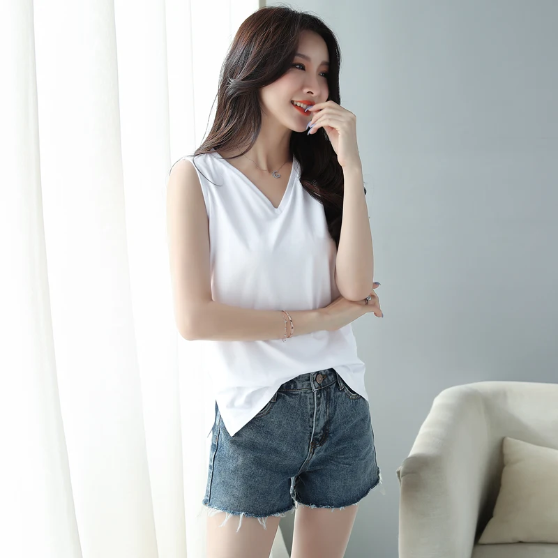 Womens Cotton Camis Solid color Female Slim Sleeveless Casual Vest Solid Color Crop Lower Cut Top For Ladies Fitness Vest Summer
Womens Cotton Camis Solid color Female Slim Sleeveless Casual Vest Solid Color Crop Lower Cut Top For Ladies Fitness Vest Summer