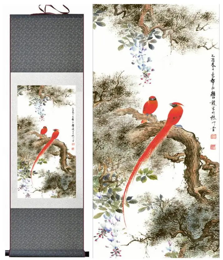 Birds and flower art painting Home Office Decoration Chinese scroll painting flower art painting Chinese painting
Birds and flower art painting Home Office Decoration Chinese scroll painting flower art painting Chinese painting