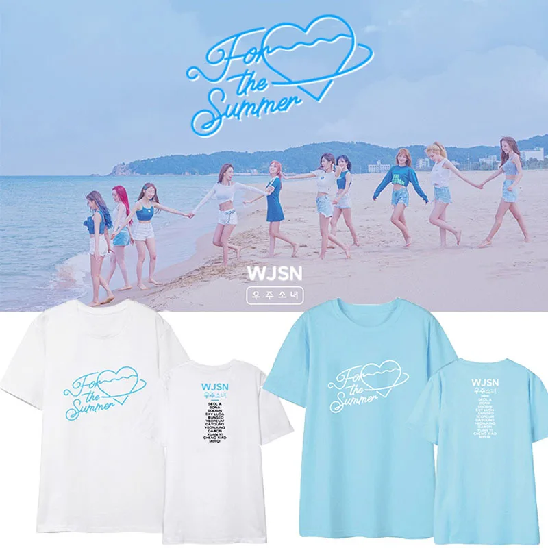 New arrival wjsn Album For the Summer Short sleeve t-shirt New kpop Korean Casual Loose Print tshirt unisex Love heart T-shirt
New arrival wjsn Album For the Summer Short sleeve t-shirt New kpop Korean Casual Loose Print tshirt unisex Love heart T-shirt