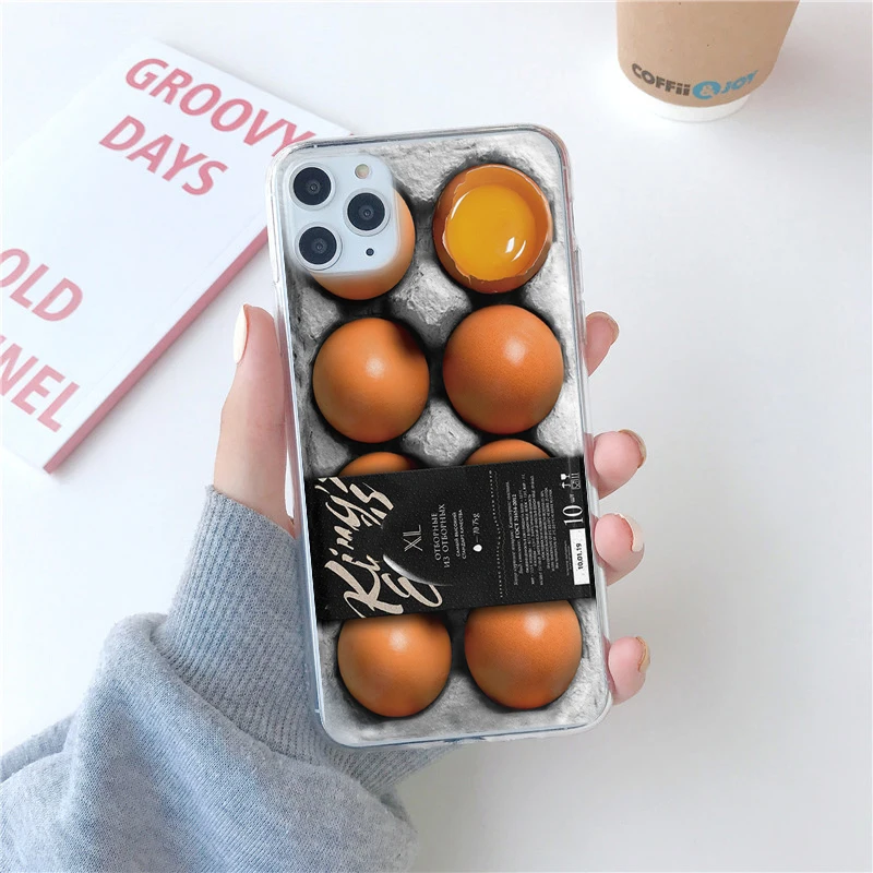 Funny Cute Egg Design Phone Case For iPhone 11 12 Pro Max Mini SE 2020 6 7 8 Plus XS 6S X XR Fashion Transparent Cartoon Cover
Funny Cute Egg Design Phone Case For iPhone 11 12 Pro Max Mini SE 2020 6 7 8 Plus XS 6S X XR Fashion Transparent Cartoon Cover