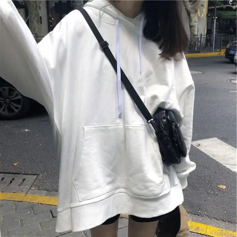With Hat Hoodies Women Loose Casual Solid Simple Chic Harajuku BF All-match Girl Fashion Comfortable Street-wear Sweatshirt New
With Hat Hoodies Women Loose Casual Solid Simple Chic Harajuku BF All-match Girl Fashion Comfortable Street-wear Sweatshirt New