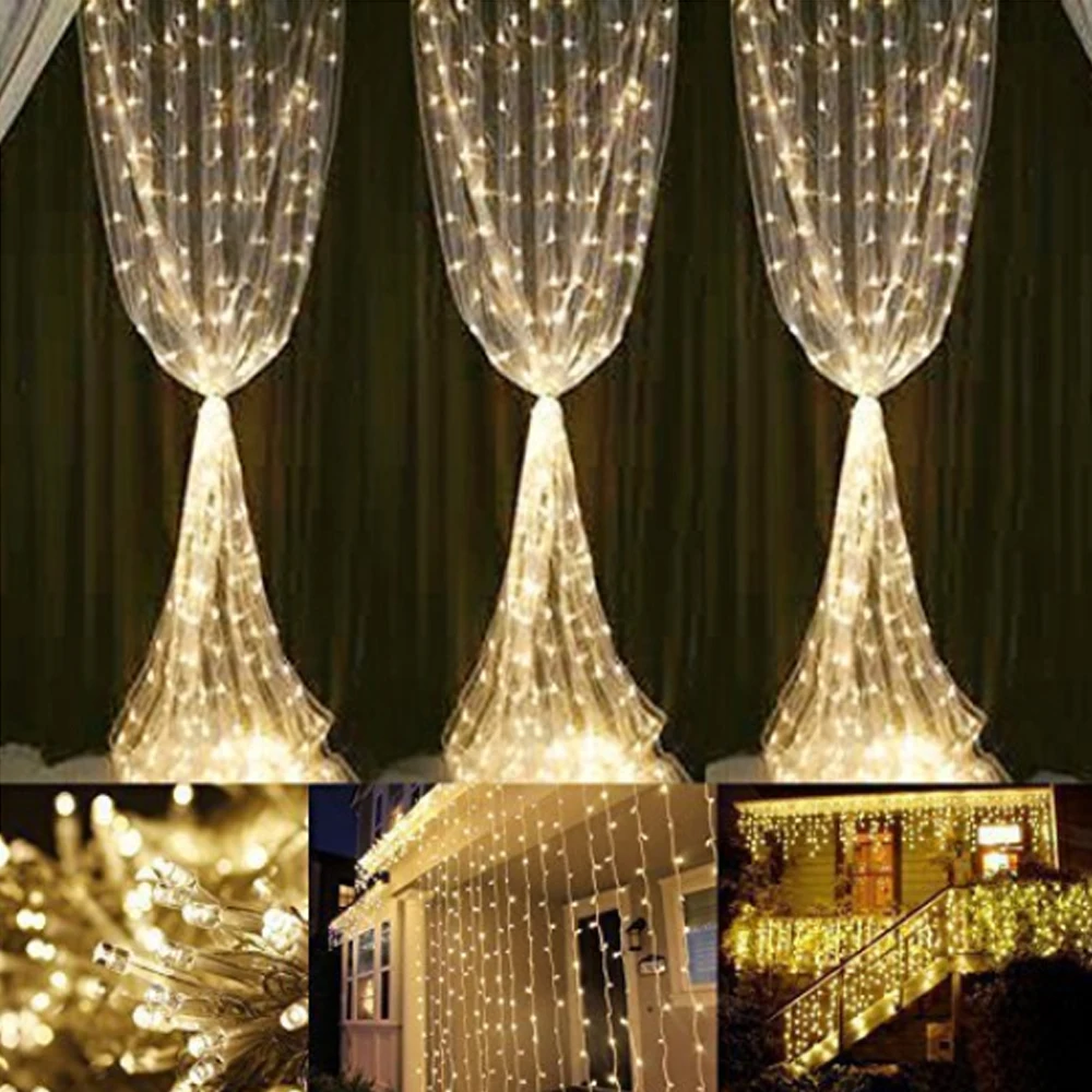 LED Icicle Fairy Light Plug EU Garland Curtain Led String Lamp Christmas Outdoor/Indoor Decoration for Xmas Wedding Hallowen
LED Icicle Fairy Light Plug EU Garland Curtain Led String Lamp Christmas Outdoor/Indoor Decoration for Xmas Wedding Hallowen