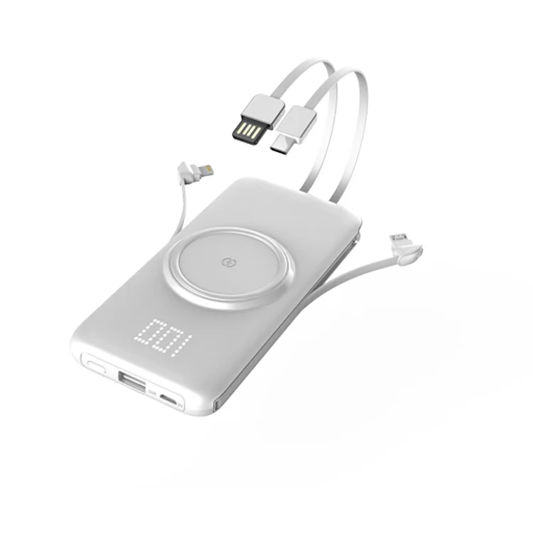 New 5V 20000mAh Power bank Charger Large capacity Own four line Wireless Ultra thin Portable Digital display On board
New 5V 20000mAh Power bank Charger Large capacity Own four line Wireless Ultra thin Portable Digital display On board