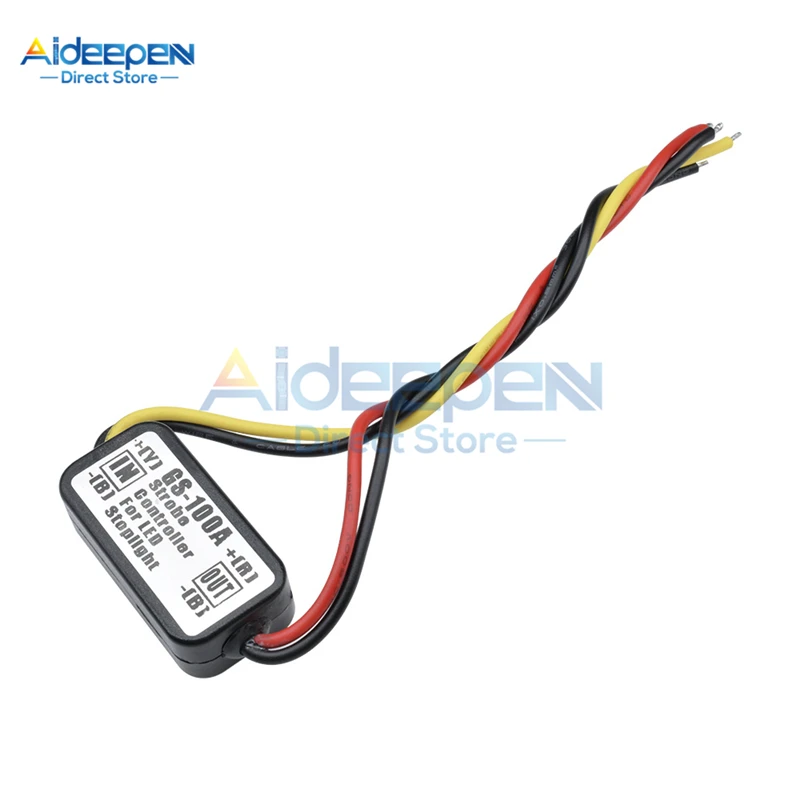 1Pcs GS-100A Brake Lights Strobe Controller LED Tail Light Controller Box with Fast and Slow Flash Warning Function
1Pcs GS-100A Brake Lights Strobe Controller LED Tail Light Controller Box with Fast and Slow Flash Warning Function