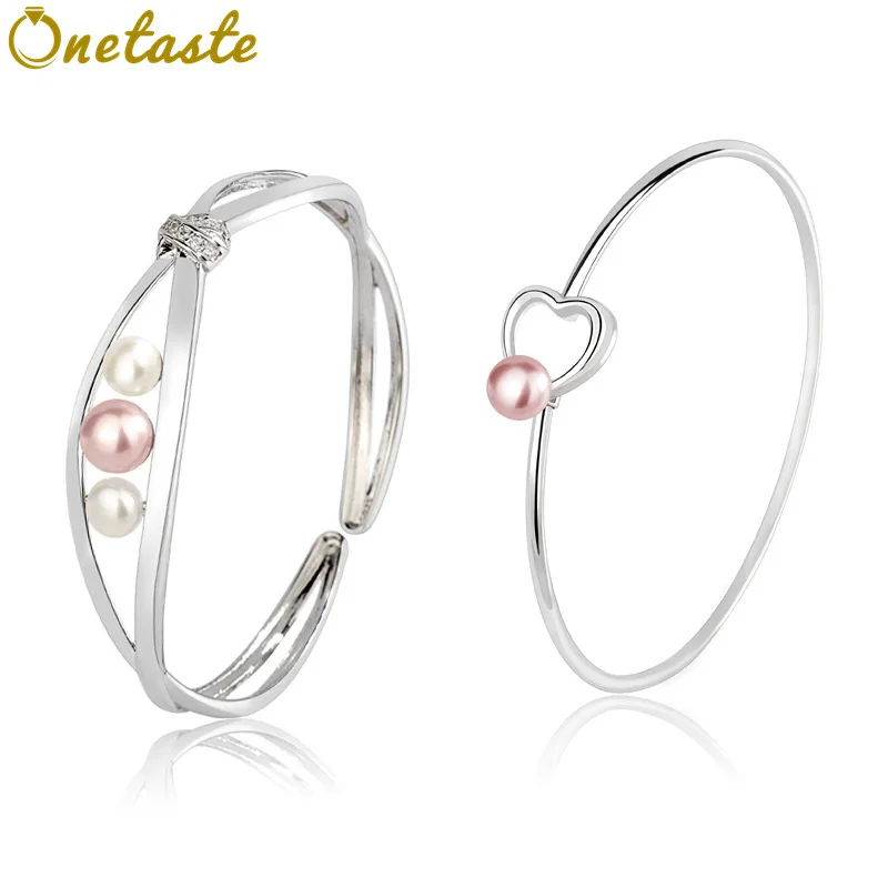 925 Sterling Silver Pearl Bangles For Women Kpop Fashion DIY Bracelet Bangle Setting Jewelry Simple 2021 New Trend
925 Sterling Silver Pearl Bangles For Women Kpop Fashion DIY Bracelet Bangle Setting Jewelry Simple 2021 New Trend