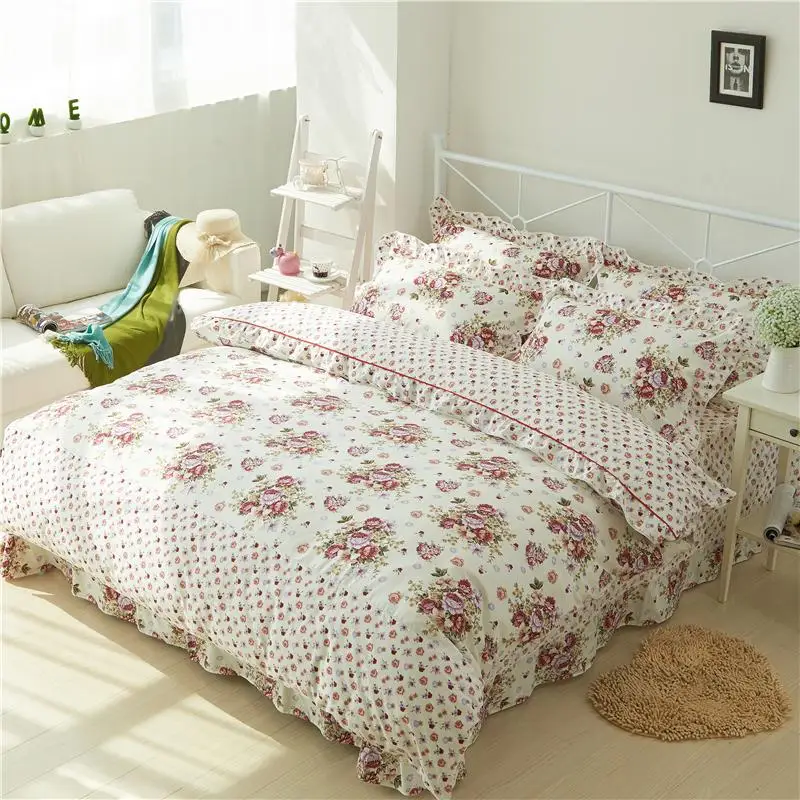 45 Floral Duvet Cover with Zipper 100%Cotton Soft Bedding Set for Girls 4Pcs Twin Queen King size Bed sheet Quilt Cover
45 Floral Duvet Cover with Zipper 100%Cotton Soft Bedding Set for Girls 4Pcs Twin Queen King size Bed sheet Quilt Cover