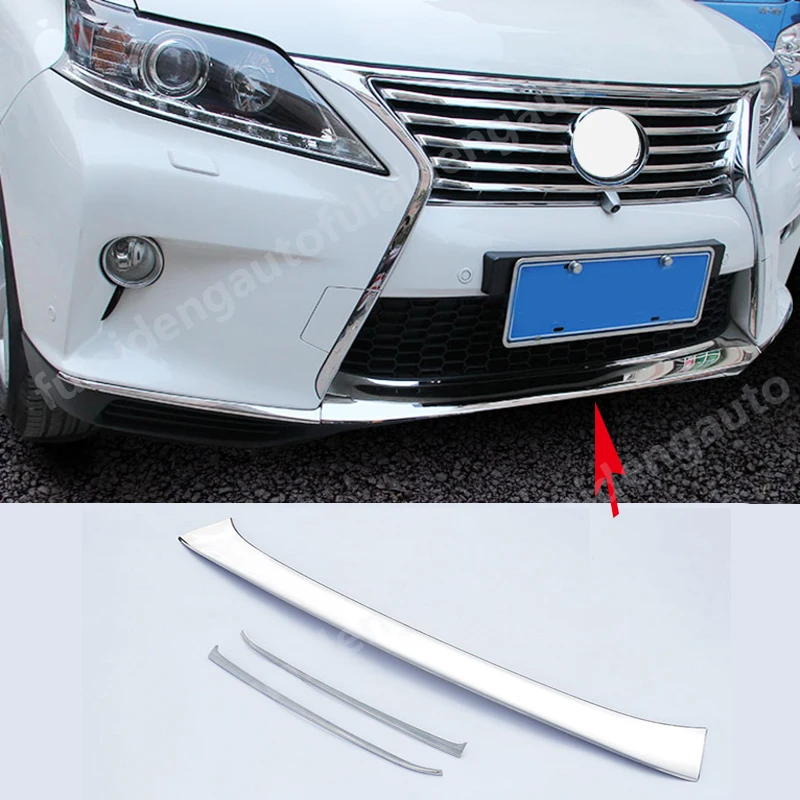 3 шт. для переднего бампера LEXUS RX350 RX450 F Sport 2013 2015 защита от царапин молдинг губ