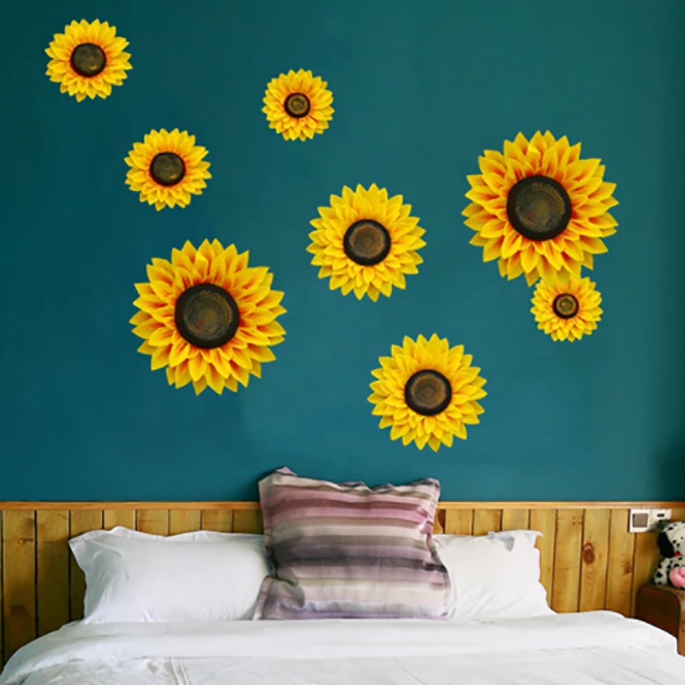 3D Sunflower Wall Sticker Bedroom Living Room Home Decoration Multilayer Stereo Wallpaper Waterproof Home Decoration Stickers
3D Sunflower Wall Sticker Bedroom Living Room Home Decoration Multilayer Stereo Wallpaper Waterproof Home Decoration Stickers