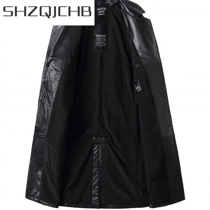 JCHB 2021 New Fashion Men Cow Leather Jackets Windbreaker Black Sashes Belt Genuine Leather Long Coats Autumn Slim Fit Cowskin T
JCHB 2021 New Fashion Men Cow Leather Jackets Windbreaker Black Sashes Belt Genuine Leather Long Coats Autumn Slim Fit Cowskin T