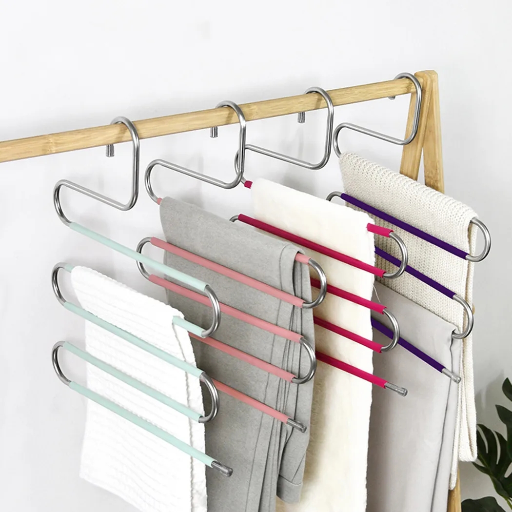 5 Layers Jeans Storage Hangers S Shape Clothes Pants Trouser Hanger,Multi Layer Storage Rack Closet Space Saver Wardrobe
5 Layers Jeans Storage Hangers S Shape Clothes Pants Trouser Hanger,Multi Layer Storage Rack Closet Space Saver Wardrobe