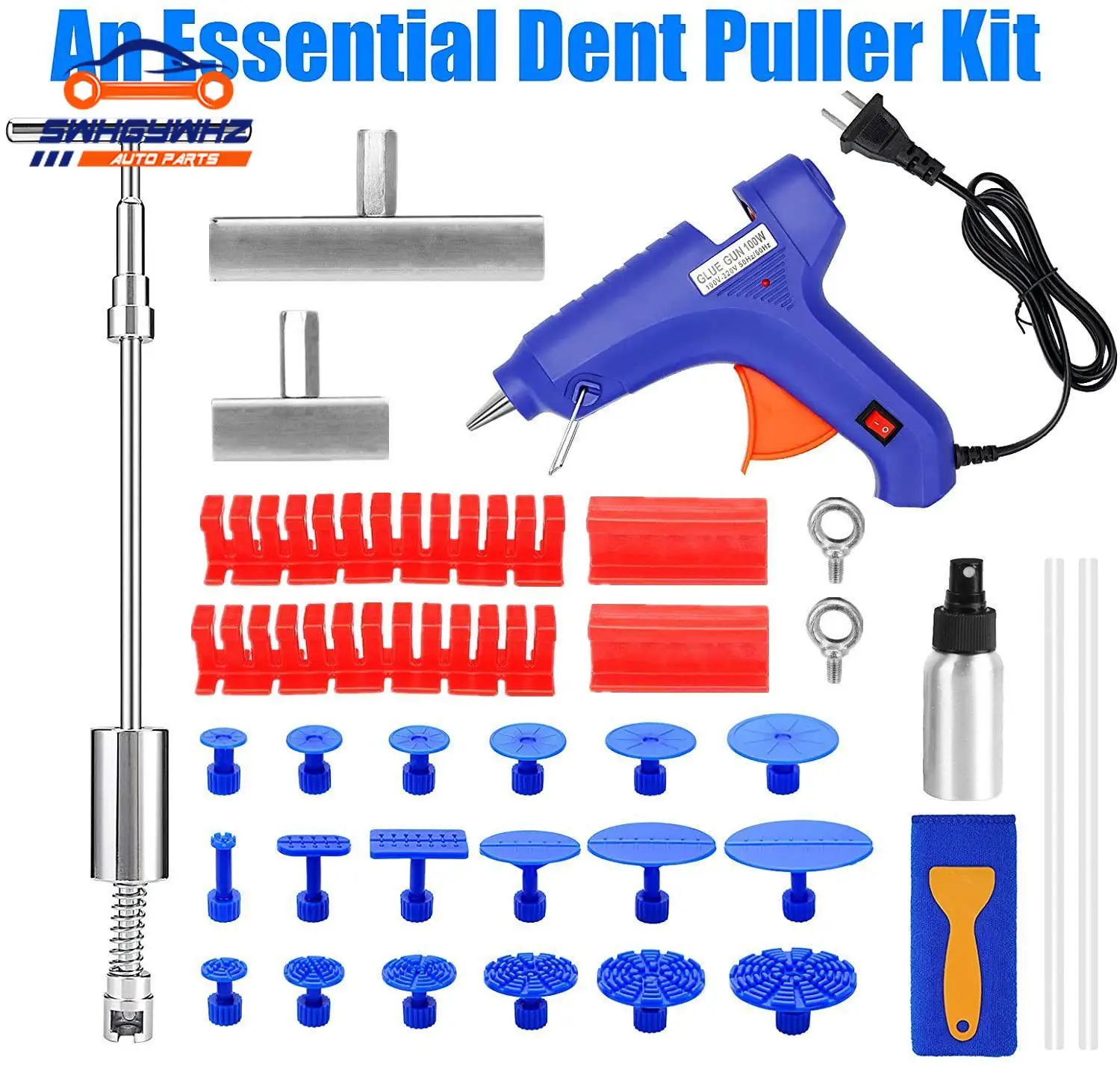 Paintless Dent Repair Removal Tool Kit Glue Pulling Tab Car Body Dent Repair Tool Bridge Puller Long Dent Repair Tools
Paintless Dent Repair Removal Tool Kit Glue Pulling Tab Car Body Dent Repair Tool Bridge Puller Long Dent Repair Tools