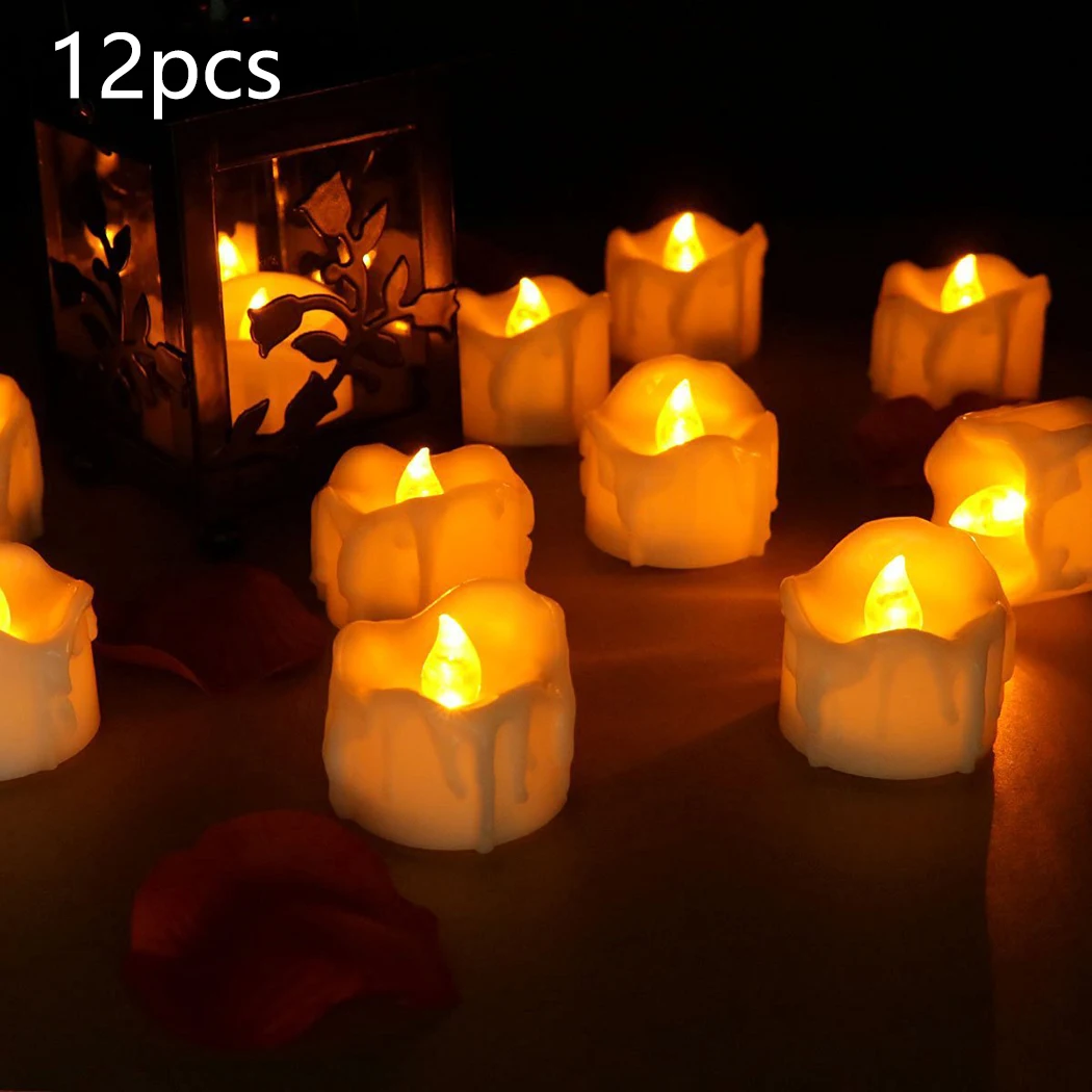 12pcs Candle Lights Flameless LED Tea Light Candle Battery Operated Wedding Party Home Room Decoration
12pcs Candle Lights Flameless LED Tea Light Candle Battery Operated Wedding Party Home Room Decoration