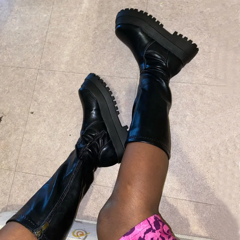Brand Design Ladies Motorcycle Boots Platform Chunky Heels Zipper Boots Women 2021 Street Casual Party Shoes Woman
Brand Design Ladies Motorcycle Boots Platform Chunky Heels Zipper Boots Women 2021 Street Casual Party Shoes Woman