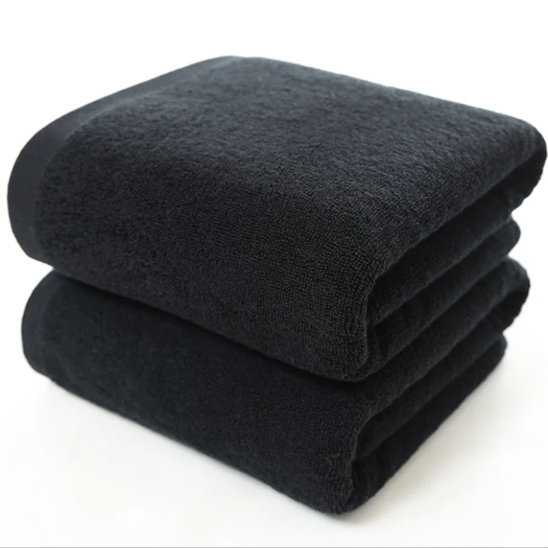 2pcs 100% Cotton Non-Fading Black Towel Jacquard Soft Bath towel Thickened Absorbent Black Towels For Home Hotel Beauty Salon
2pcs 100% Cotton Non-Fading Black Towel Jacquard Soft Bath towel Thickened Absorbent Black Towels For Home Hotel Beauty Salon