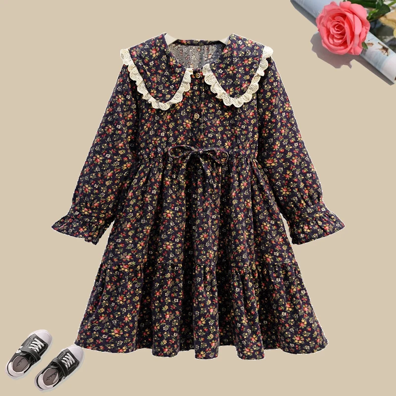 Girls Floral Dresses Autumn Kids Dresses for Girls Elegant Vestidos Long Sleeve Children Clothing Teenagers Dress for 3-14Y
Girls Floral Dresses Autumn Kids Dresses for Girls Elegant Vestidos Long Sleeve Children Clothing Teenagers Dress for 3-14Y