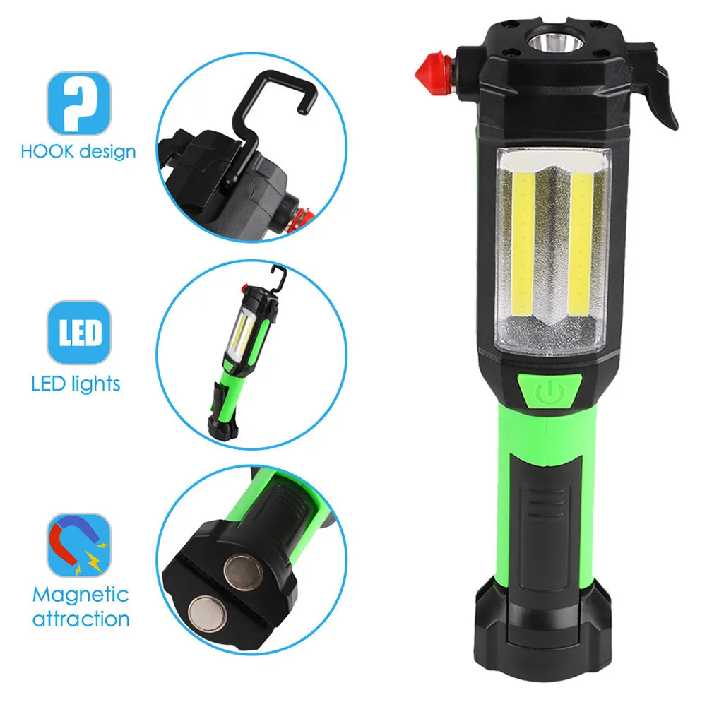 Magnetic LED COB Inspection Lamp Work Flashlight Light USB Rechargeable Torch LED Flashlight Car Emergency Tool
Magnetic LED COB Inspection Lamp Work Flashlight Light USB Rechargeable Torch LED Flashlight Car Emergency Tool