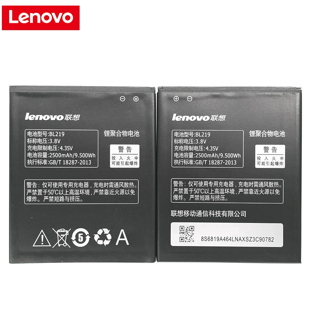 Original Lenovo BL219 Battery for Lenovo A880 A889 A890E A768T A916 S810T S856 Batterie Bateria Batterij Accumulator 2500mAh
Original Lenovo BL219 Battery for Lenovo A880 A889 A890E A768T A916 S810T S856 Batterie Bateria Batterij Accumulator 2500mAh