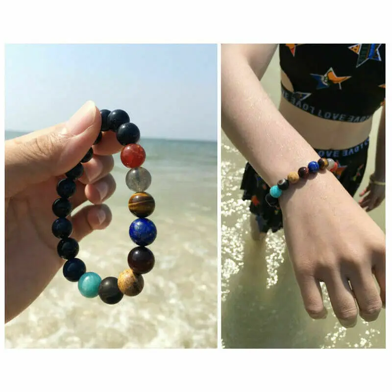 Eight Planets Bead Bracelet Men Natural Stone Universe Chakra Solar Bracelet Gift Fashion Bracelets 
Eight Planets Bead Bracelet Men Natural Stone Universe Chakra Solar Bracelet Gift Fashion Bracelets