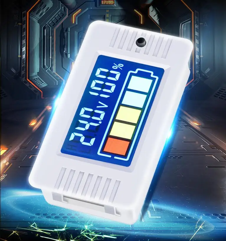 0-100 В батарея соц метр мощность монитор Li-Ion Lifepo4 свинцово-кислотный литиевый 3S 4S 6S